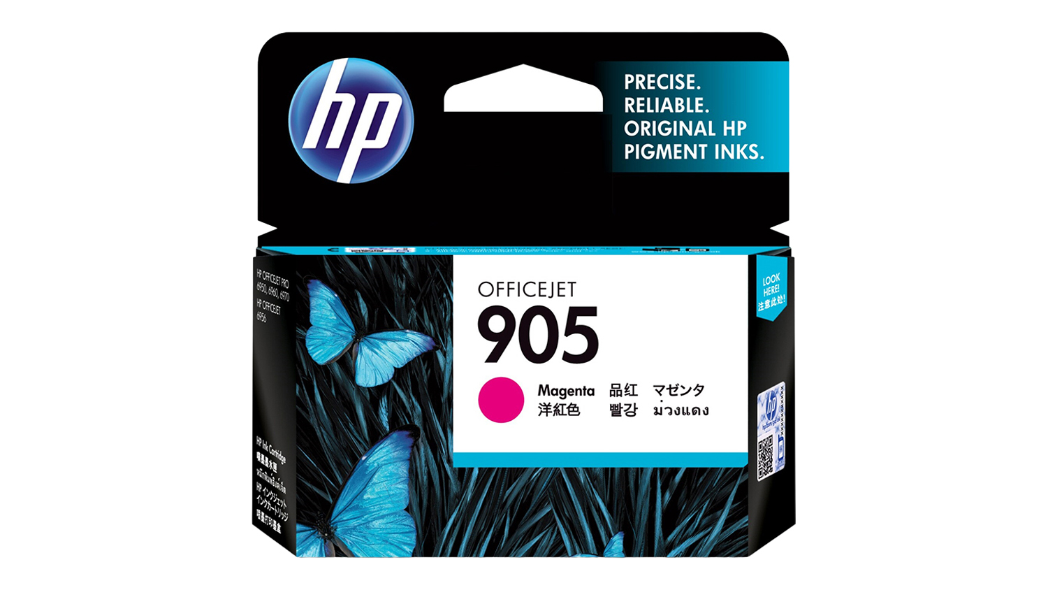HP #905 Magenta Printer Ink Cartridge 8ml T6L93AA