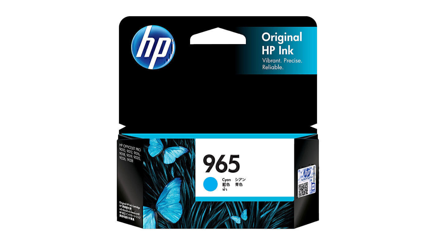 HP #965 Cyan Original Printer Ink Cartridge 24.09ml 3JA77AA