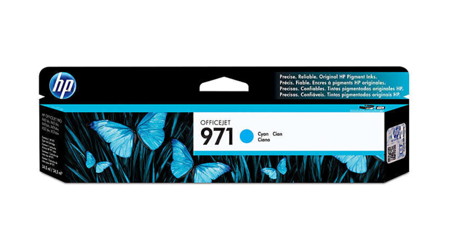 HP #971 Cyan Original Printer Ink Cartridge 24.5ml CN622AA