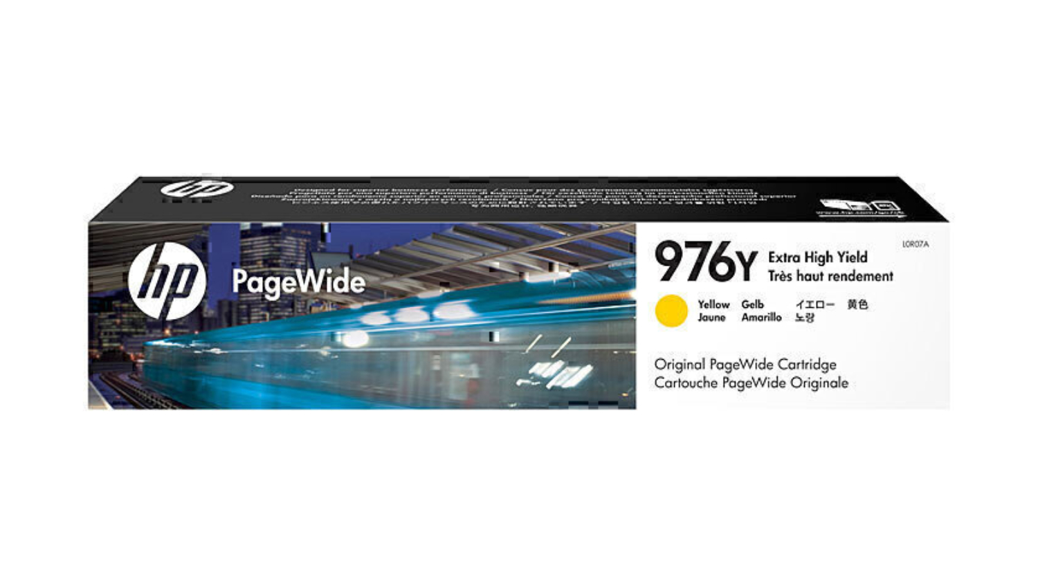 HP #976Y Yellow Extra High Yield PageWide Original Printer Ink Cartridge 292.5ml L0R07A