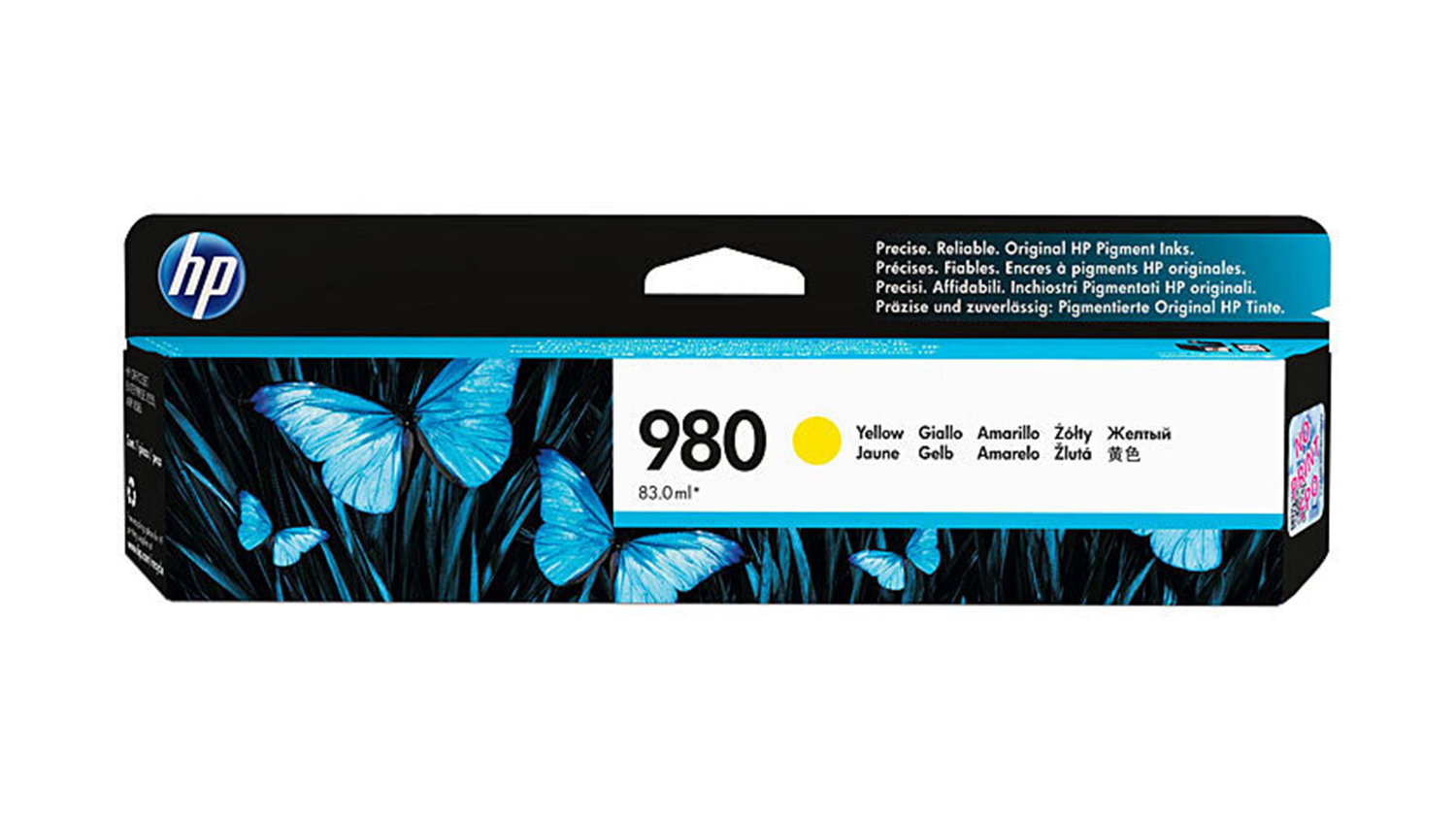 HP #980 Yellow Original Printer Ink Cartridge D8J09A