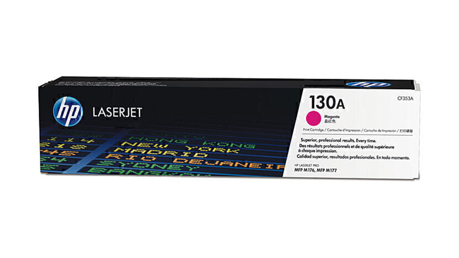 HP #130A Magenta Original LaserJet Printer Toner Cartridge CF353A
