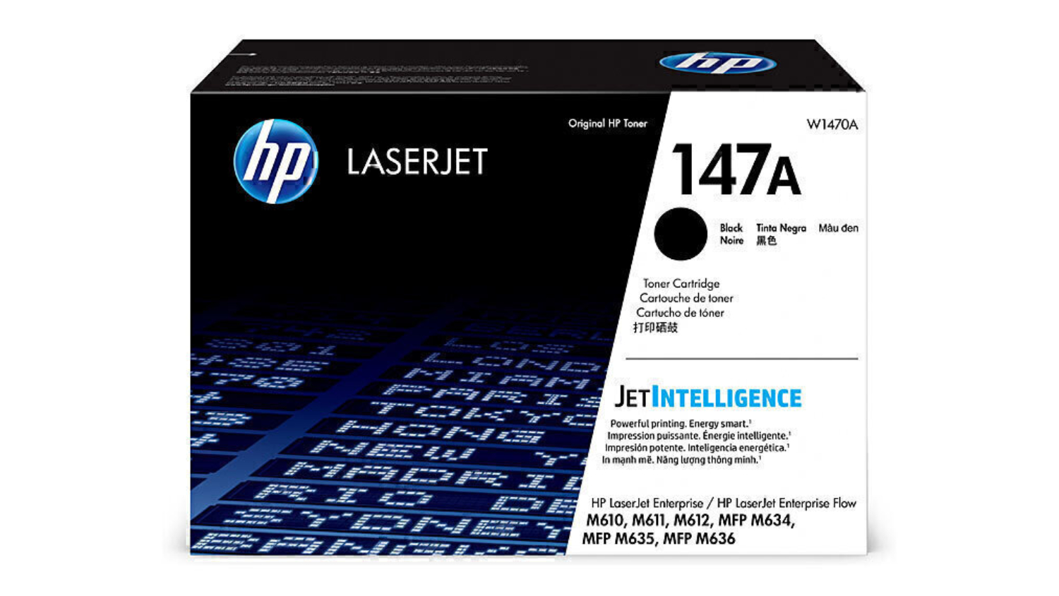 HP #147A Black Original LaserJet Printer Toner Cartridge W1470A