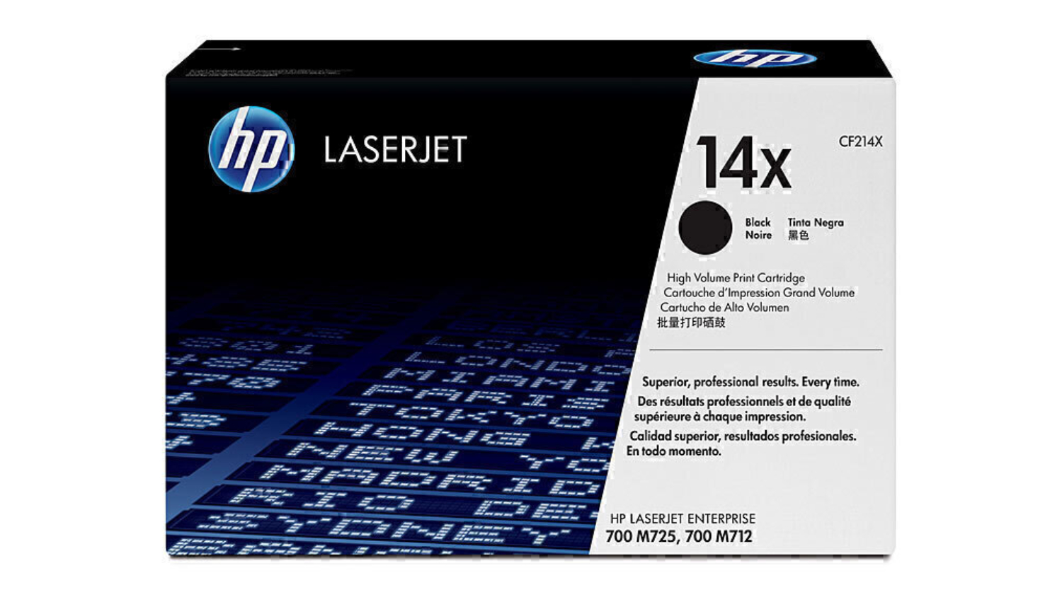 HP #14X Black Original LaserJet Printer Toner Cartridge CF214X