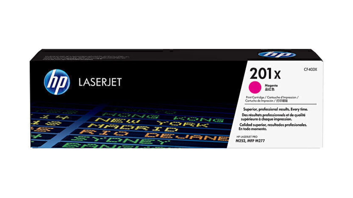 HP #201X Magenta High Yield LaserJet Printer Toner Cartridge CF403X