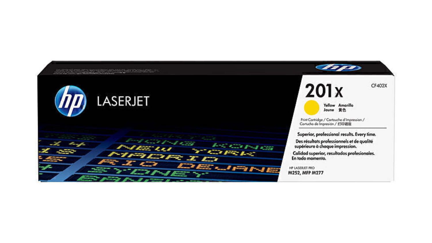 HP #201X Yellow High Yield LaserJet Printer Toner Cartridge CF402X