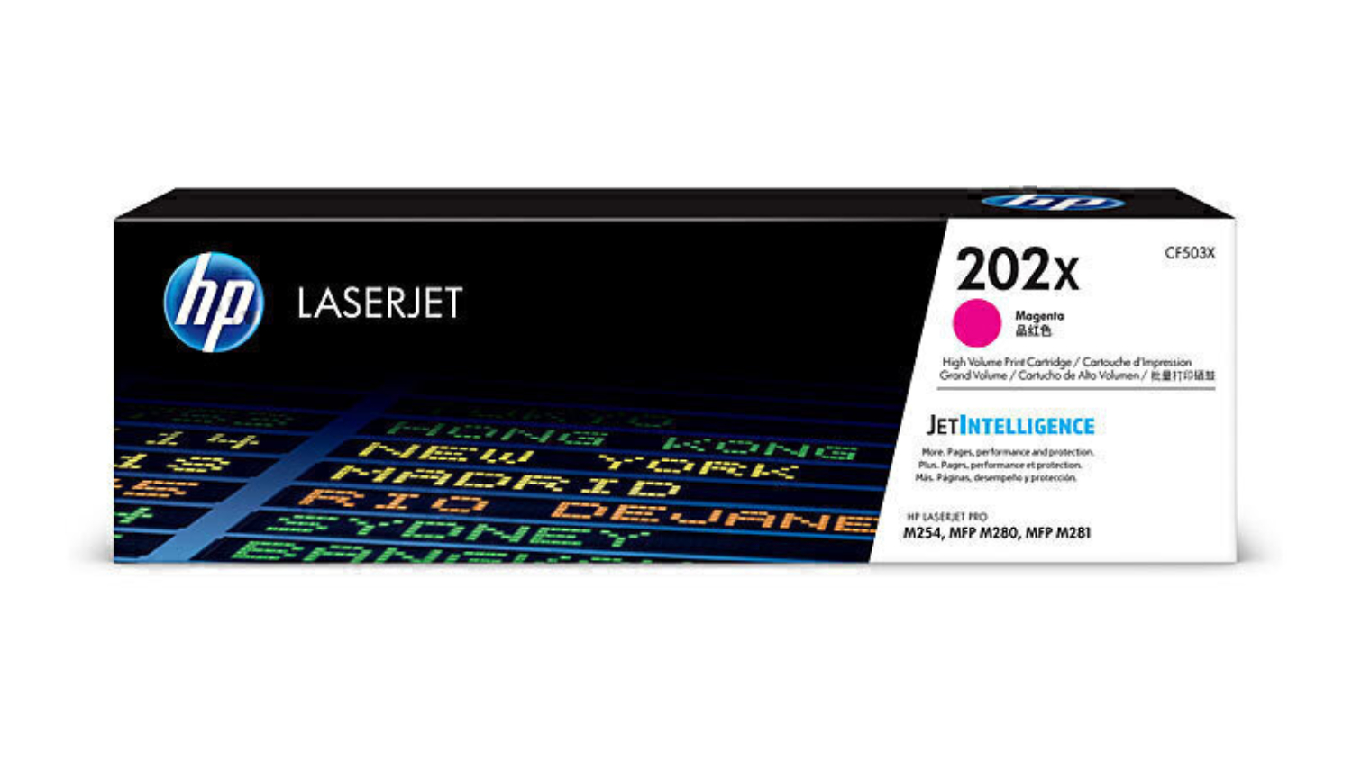 HP #202X Magenta High Yield LaserJet Printer Toner Cartridge CF503X