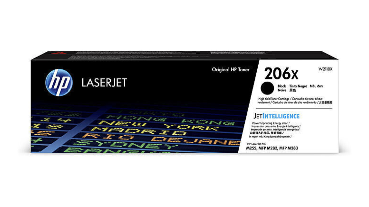 HP #206X Black High Yield LaserJet Printer Toner Cartridge W2110X