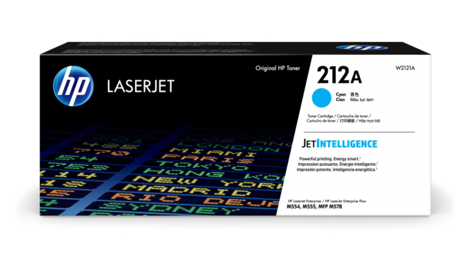 HP #212A Cyan Original LaserJet Printer Toner Cartridge W2121A