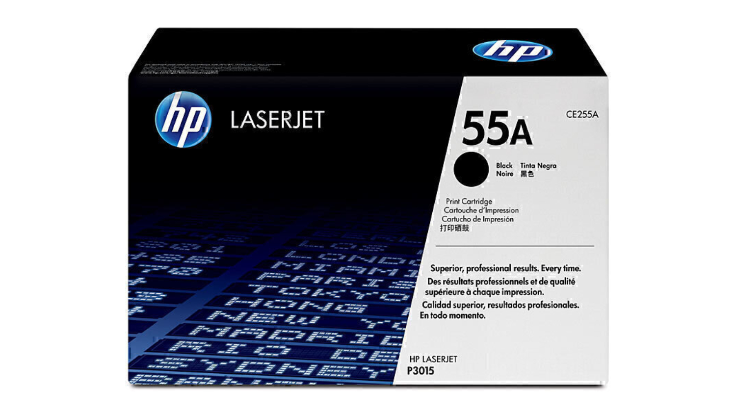 HP #55A Black Original LaserJet Printer Toner Cartridge CE255A