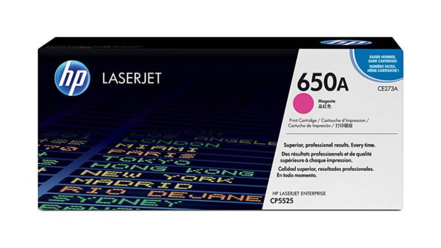 HP #650A Magenta Original LaserJet Printer Toner Cartridge CE273A