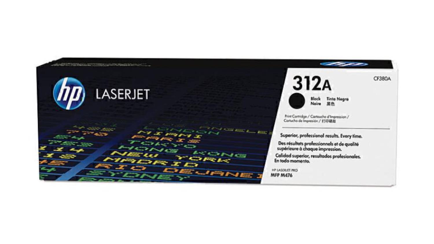 HP #312A Black Original LaserJet Printer Toner Cartridge CF380A