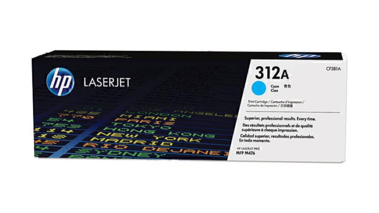 HP #312A Cyan Original LaserJet Printer Toner Cartridge CF381A