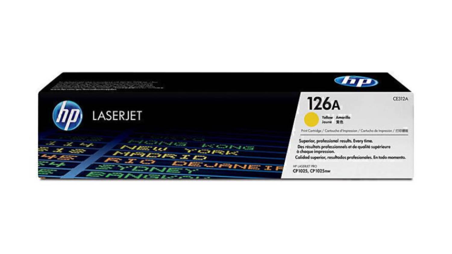 HP #126A Yellow Original LaserJet Printer Toner Cartridge CE312A