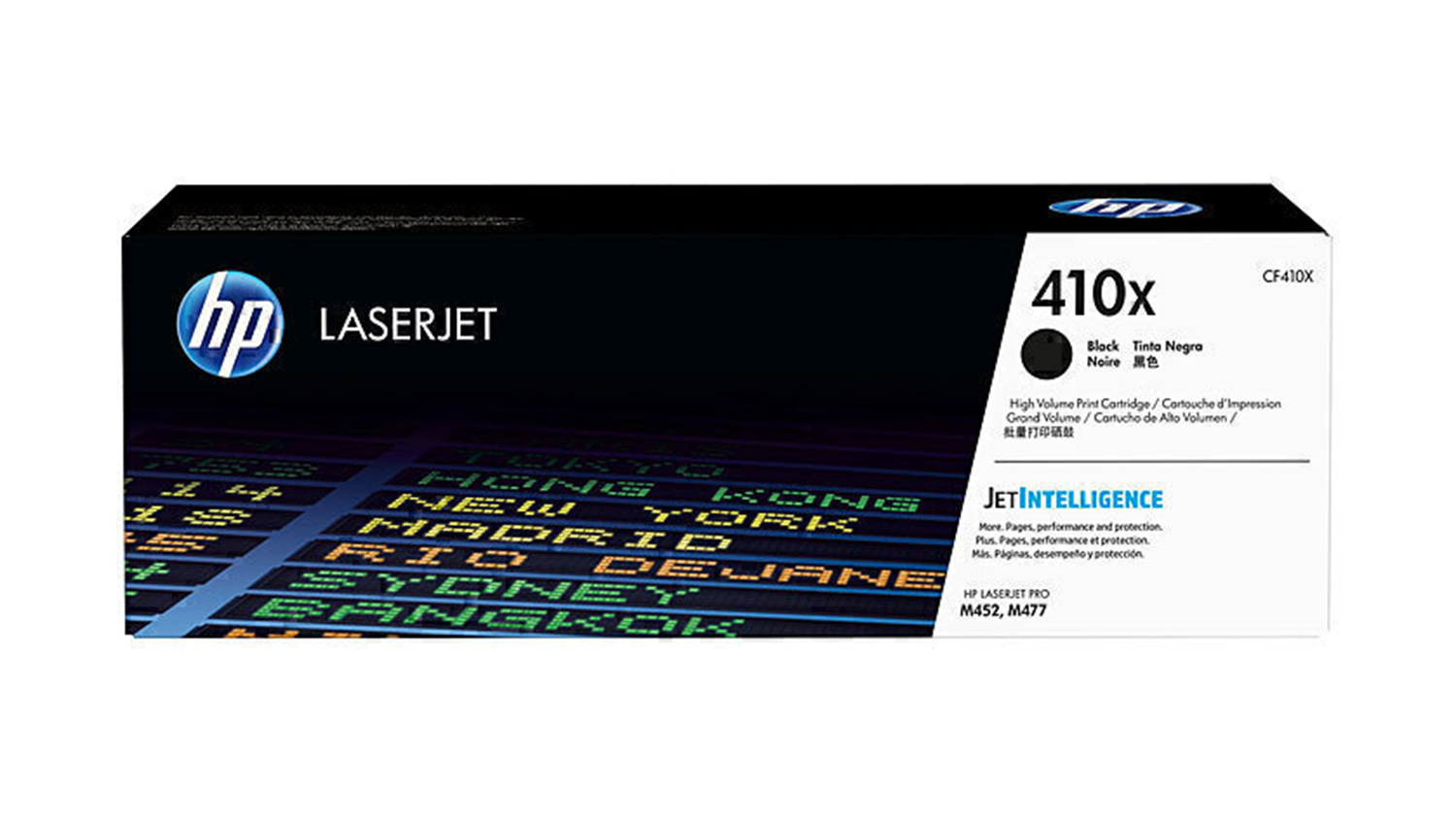 HP #410X Black High Yield LaserJet Printer Toner Cartridge CF410X