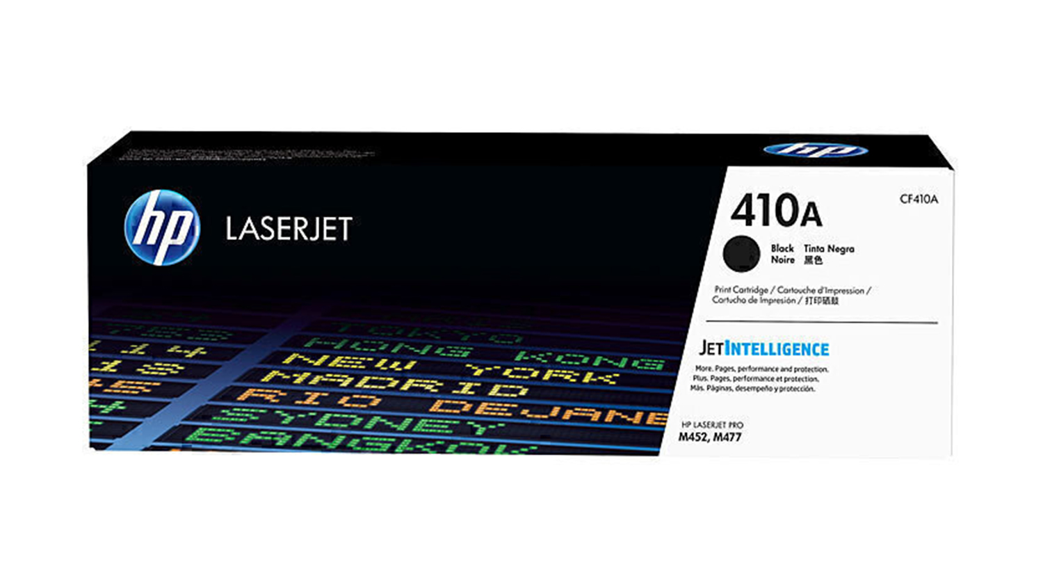 HP #410A Black Original LaserJet Printer Toner Cartridge CF410A