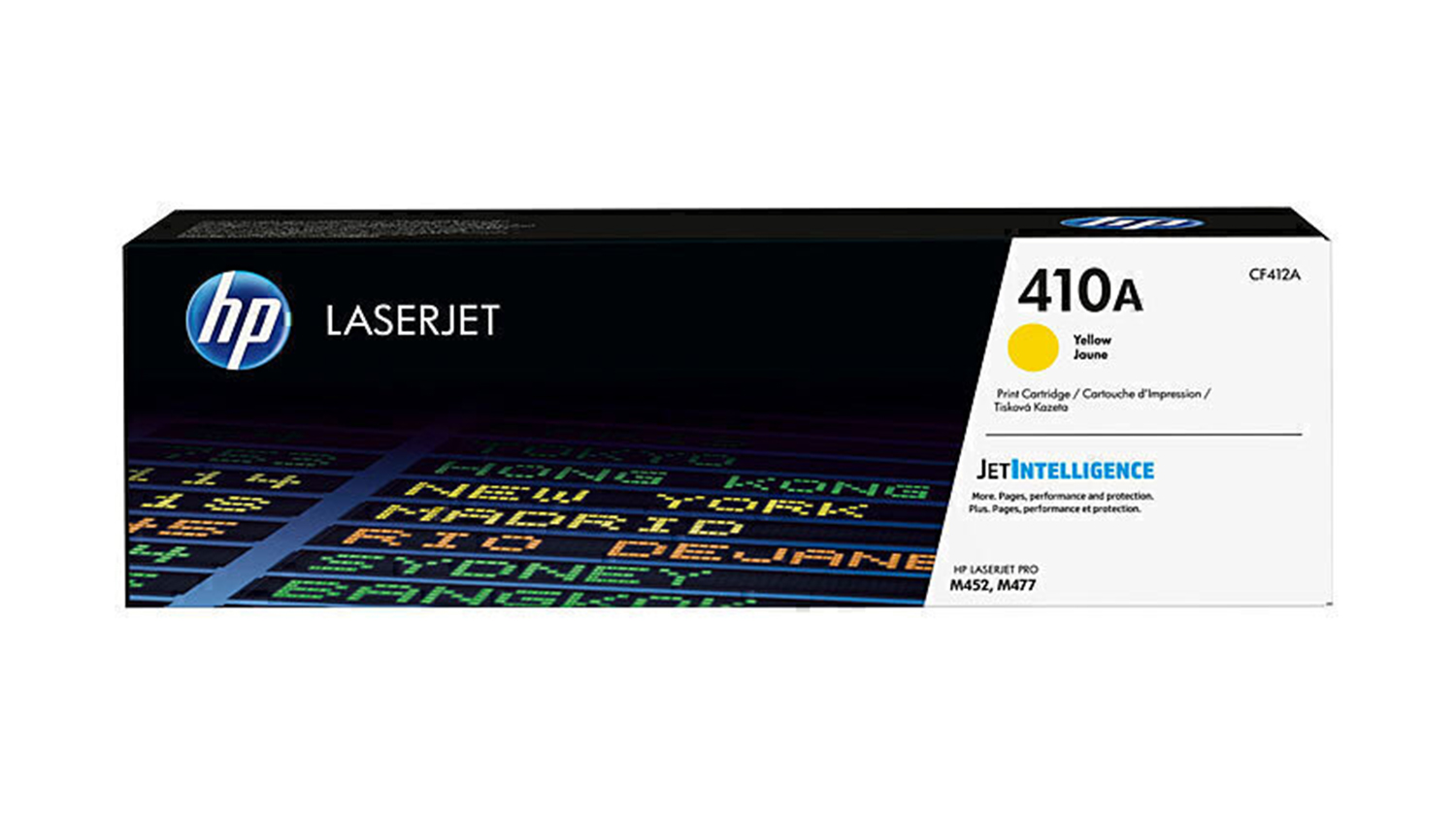 HP #410A Yellow Original LaserJet Printer Toner Cartridge CF412A
