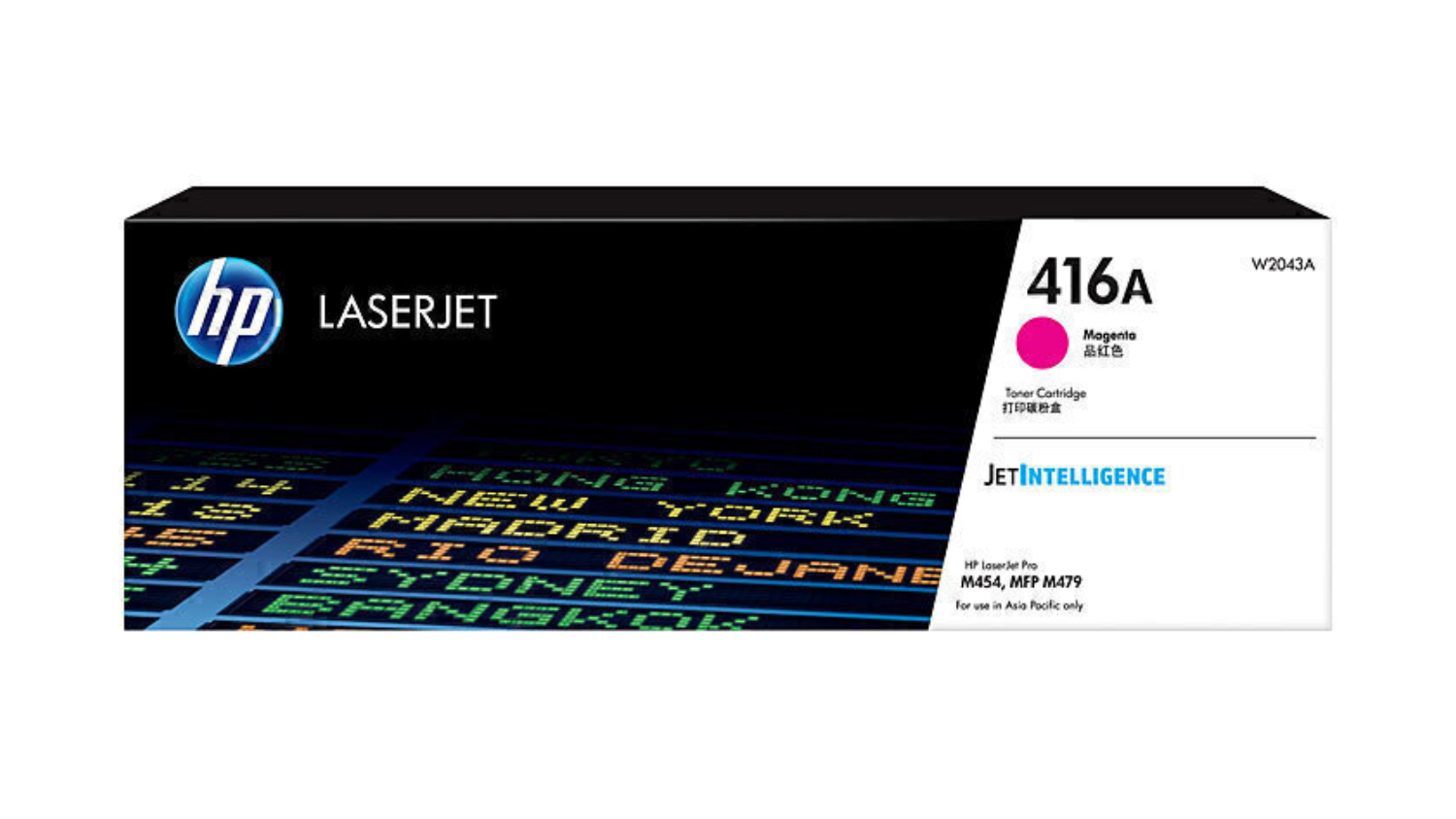 HP #416A Magenta Original LaserJet Printer Toner Cartridge W2043A