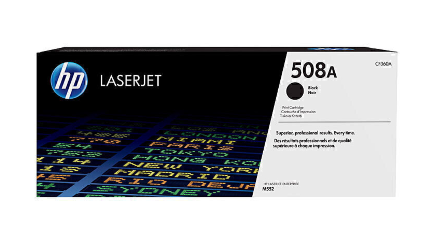 HP #508A Black Original LaserJet Printer Toner Cartridge CF360A