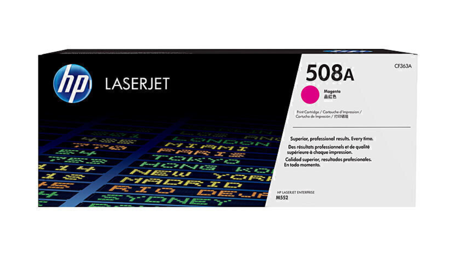HP #508A Magenta Original LaserJet Printer Toner Cartridge CF363A