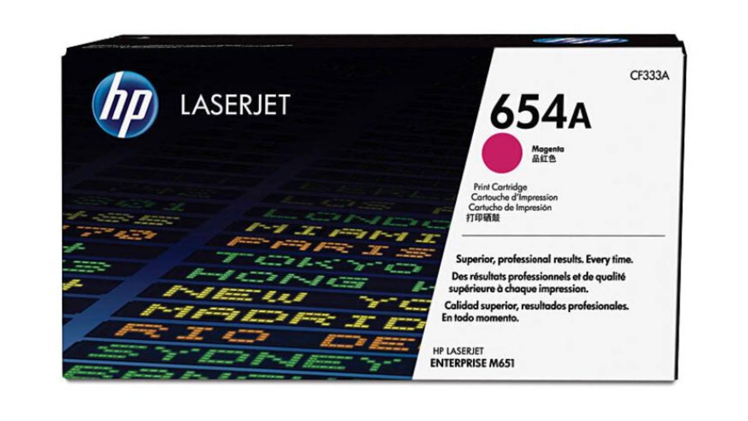 HP #654A Magenta Original LaserJet Printer Toner Cartridge CF333A
