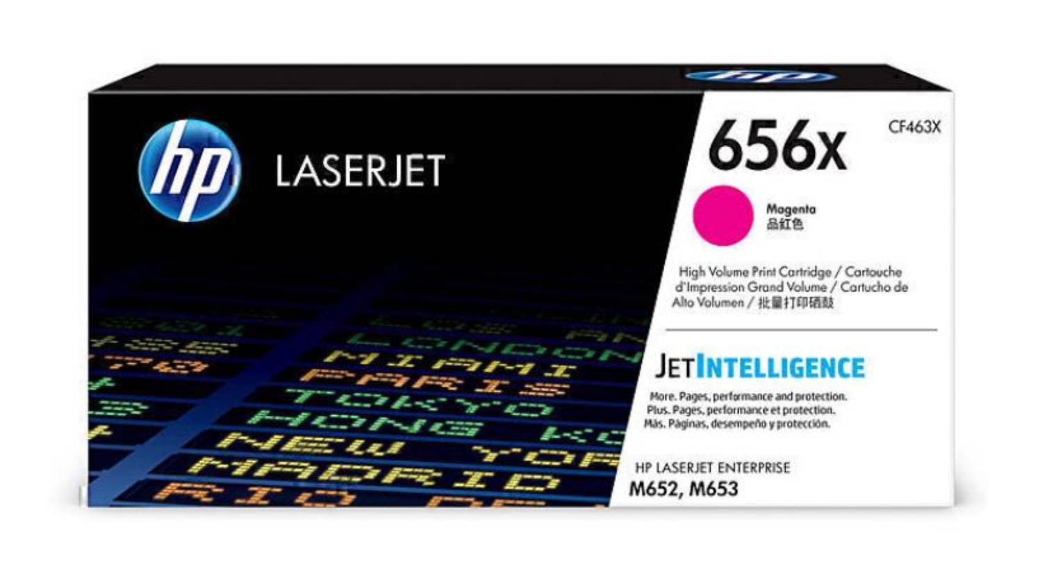HP #656X Magenta High Yield LaserJet Printer Toner Cartridge CF463X