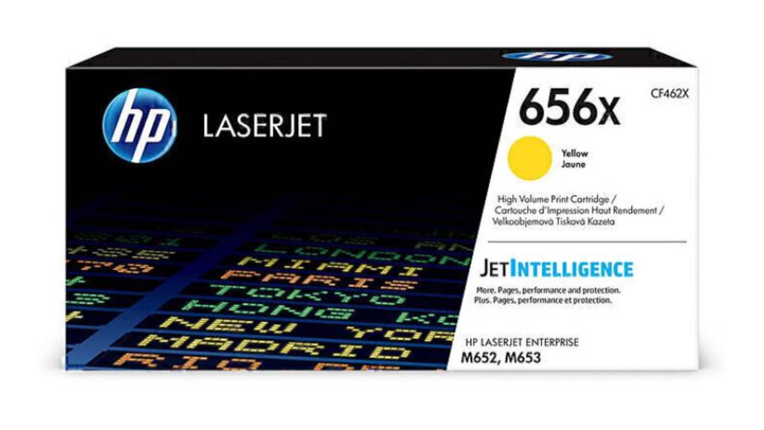 HP #656X Yellow High Yield LaserJet Printer Toner Cartridge CF462X