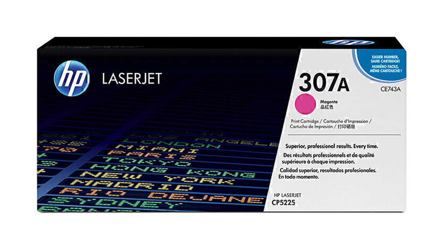 HP #307A Magenta Original LaserJet Printer Toner Cartridge CE743A