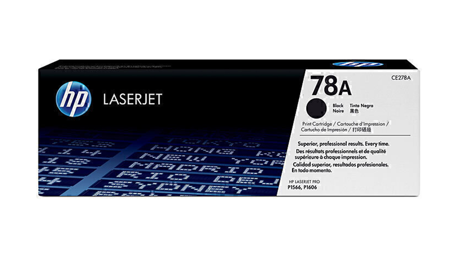 HP #78A Black Original LaserJet Printer Toner Cartridge CE278A