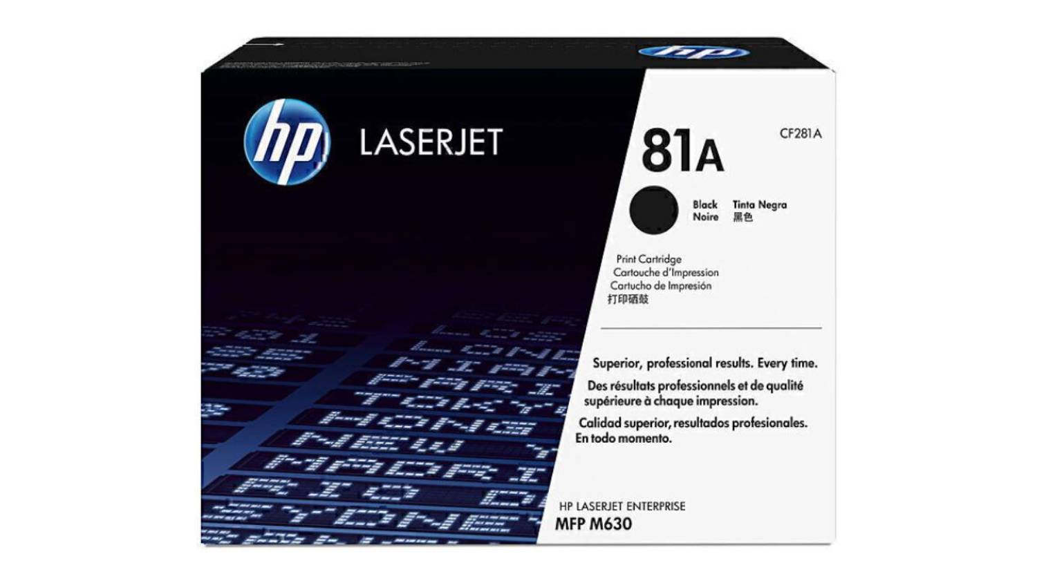 HP #81A Black Original LaserJet Printer Toner Cartridge CF281A