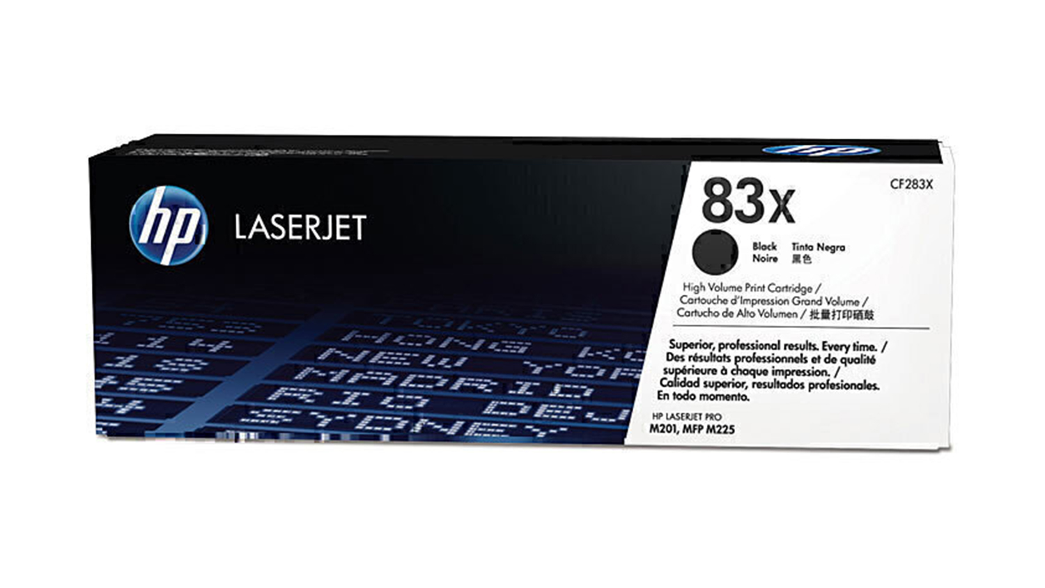 HP #83X Black High Yield LaserJet Printer Toner Cartridge CF283X