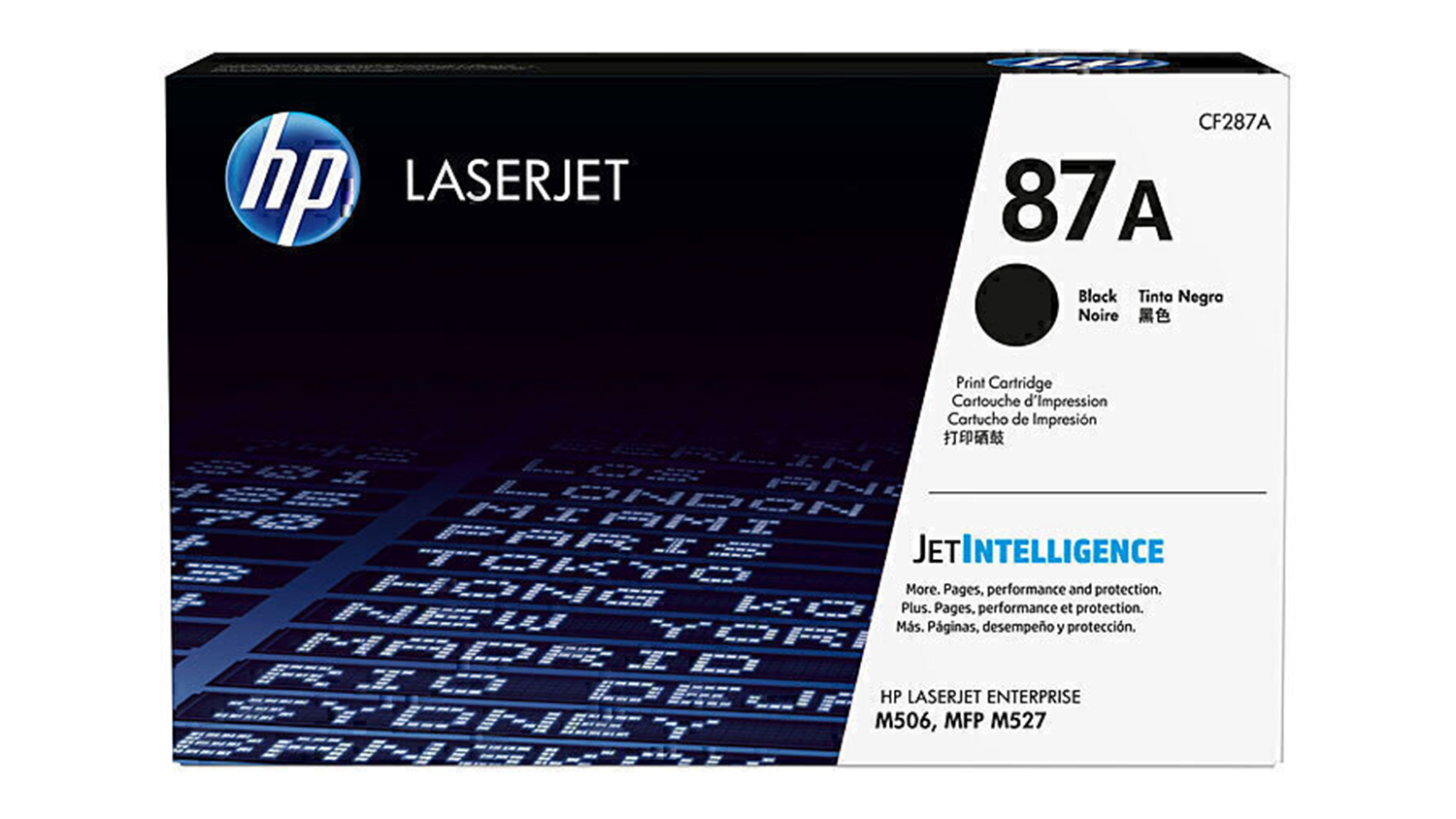 HP #87A Black Original LaserJet Printer Toner Cartridge CF287A