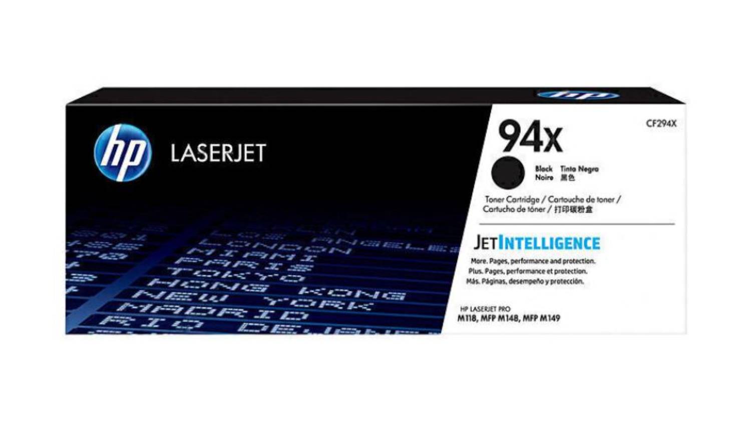 HP #94X Black High Yield LaserJet Printer Toner Cartridge CF294X