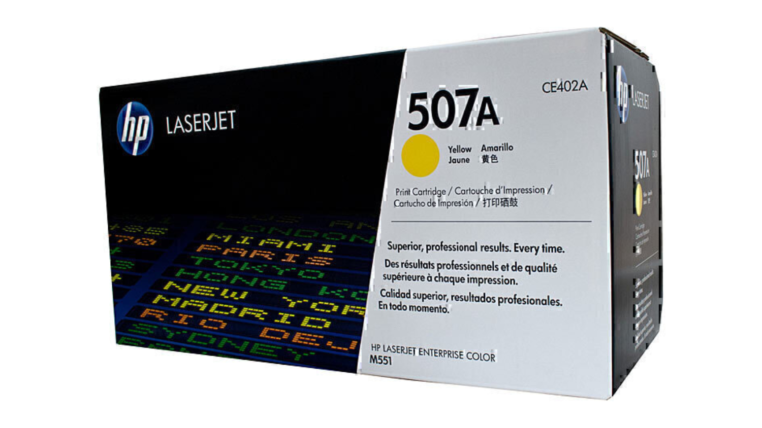 HP #507A Yellow Original LaserJet Printer Toner Cartridge CE402A