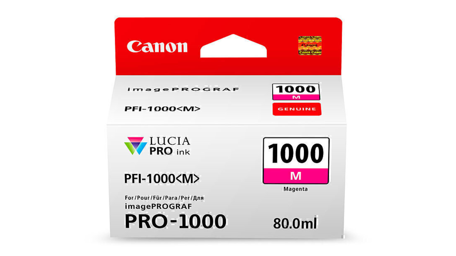 Canon PFI1000 Magenta Replacement Printer Ink Cartridge