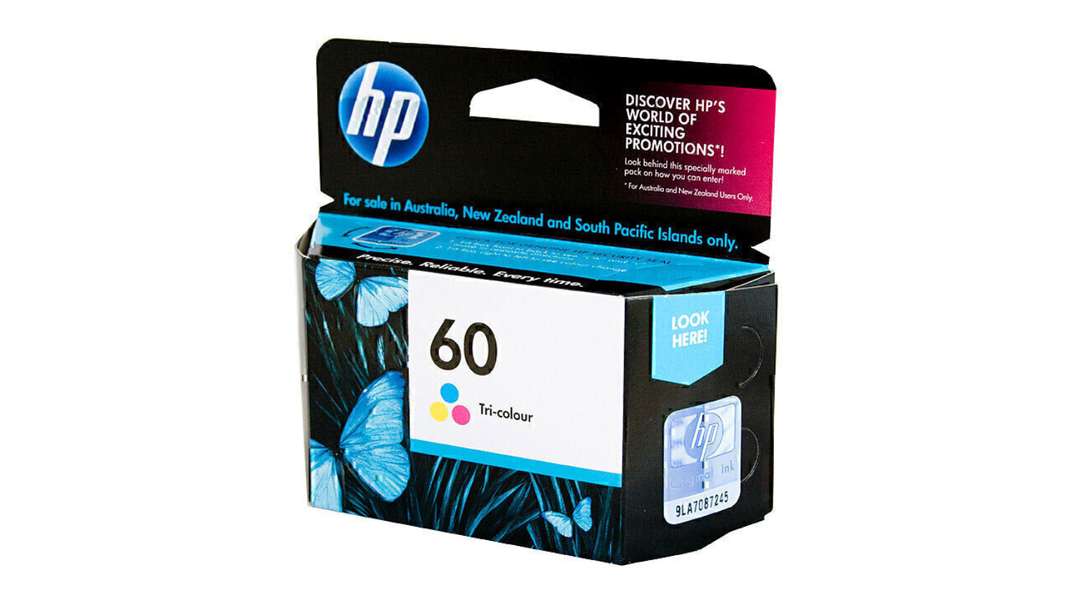 HP #60 Colour Printer Ink Cartridge Combo Pack CC643WA
