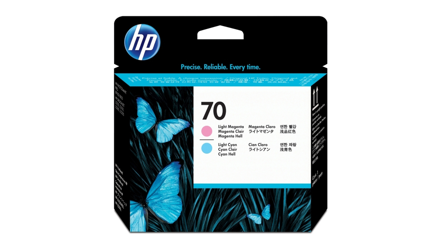 HP #70 Light Cyan and Light Magenta DesignJet Printer Ink Printhead 130ml Combo Pack C9405A