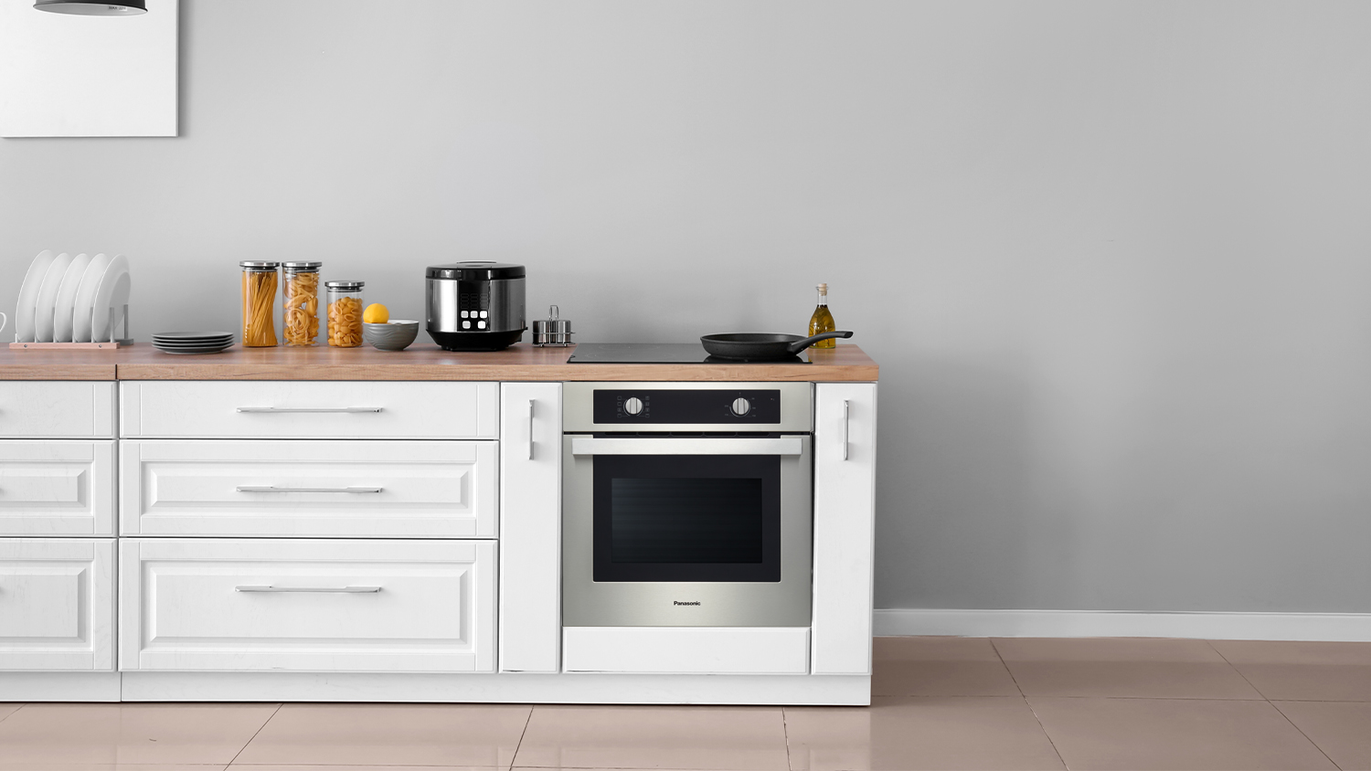 Panasonic 60cm Built-In Oven with 7 Functions - Stainless Steel (HL-FD615SJPQ)