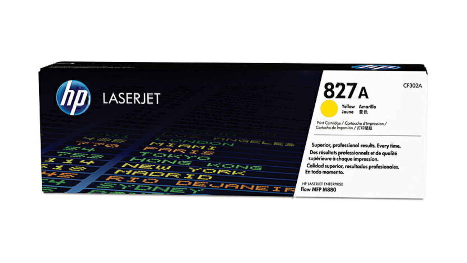 HP #827A Yellow Original LaserJet Printer Toner Cartridge CF302A