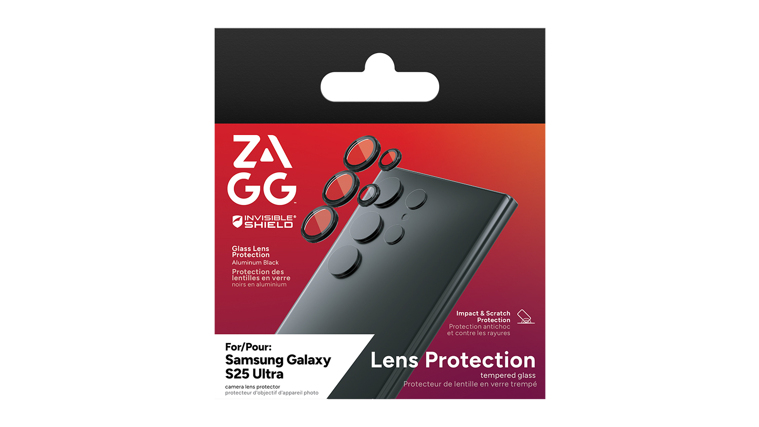 Zagg Glass Lens Protector for Samsung Galaxy S25 Ultra - Clear