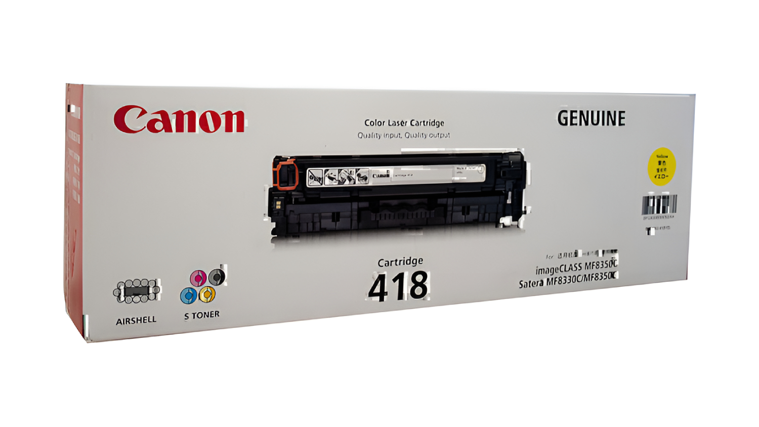 Canon CART418 Yellow Replacement Printer Toner Cartridge