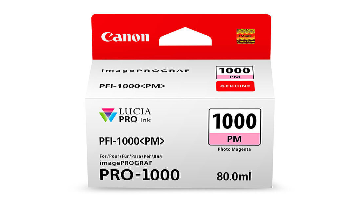 Canon PFI1000PM Photo Magenta Replacement Printer Ink Cartridge
