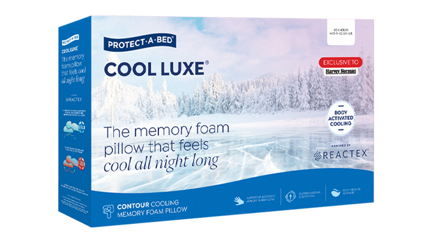 Cool Luxe Cooling Pillow by Protect-A-Bed - Contour