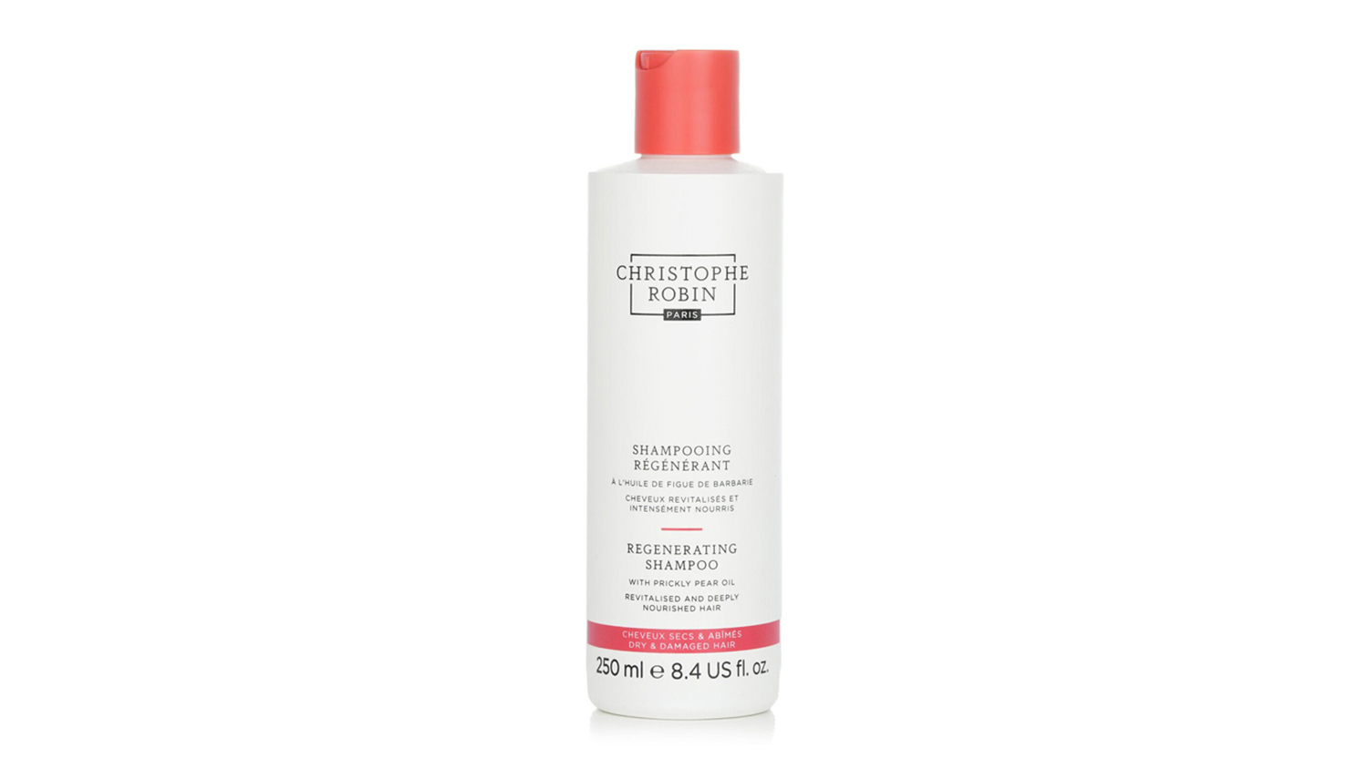 Christophe Robin Regenerating Shampoo with Prickly Pear Oil - Dry & Damaged Hair - 250ml/8.4oz