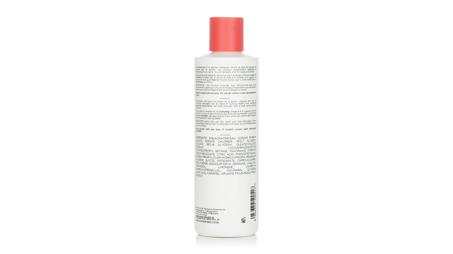 Christophe Robin Regenerating Shampoo with Prickly Pear Oil - Dry & Damaged Hair - 250ml/8.4oz