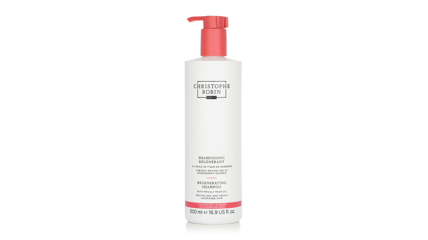 Christophe Robin Regenerating Shampoo with Prickly Pear Oil - Dry & Damaged Hair - 500ml/16.9oz