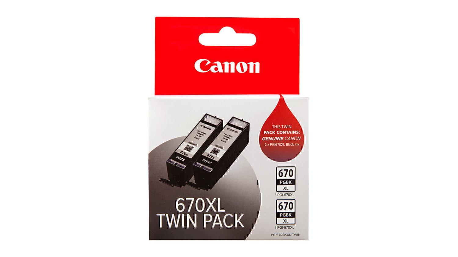 Canon PGI670XL Black Replacement Printer Ink Cartridge Twin Pack