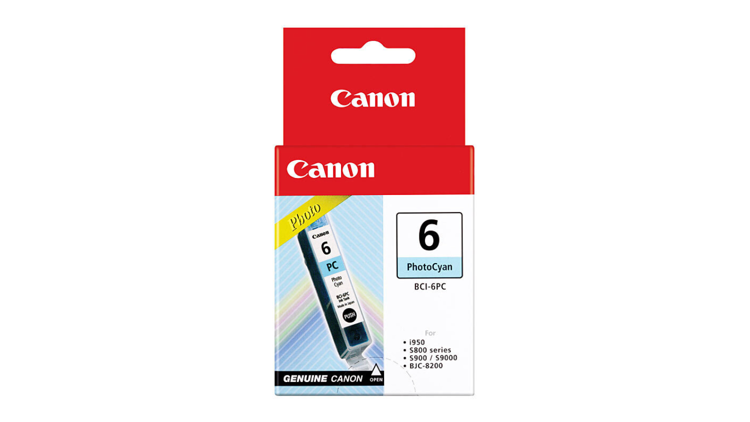 Canon BCI6PC Photo Cyan Replacement Printer Ink Cartridge