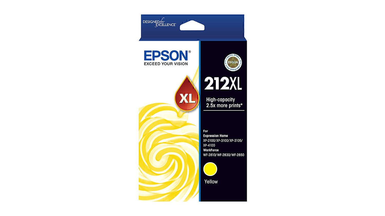 Epson 212 High Yield Yellow Replacement Printer Ink Cartridge