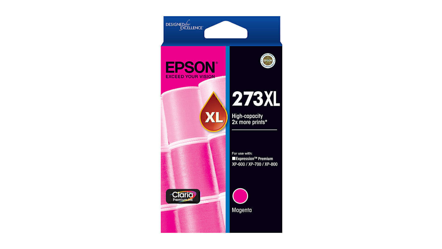 Epson 273 High Yield Magenta Replacement Printer Ink Cartridge